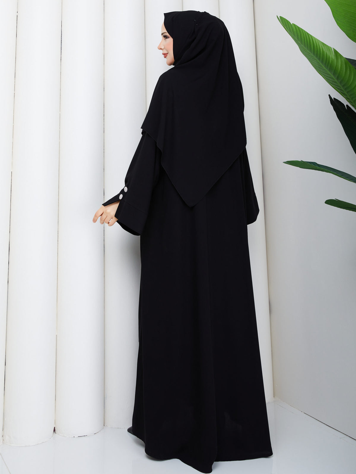 Nil Elbise Siyah stil detayı - Mayha Couture elbise