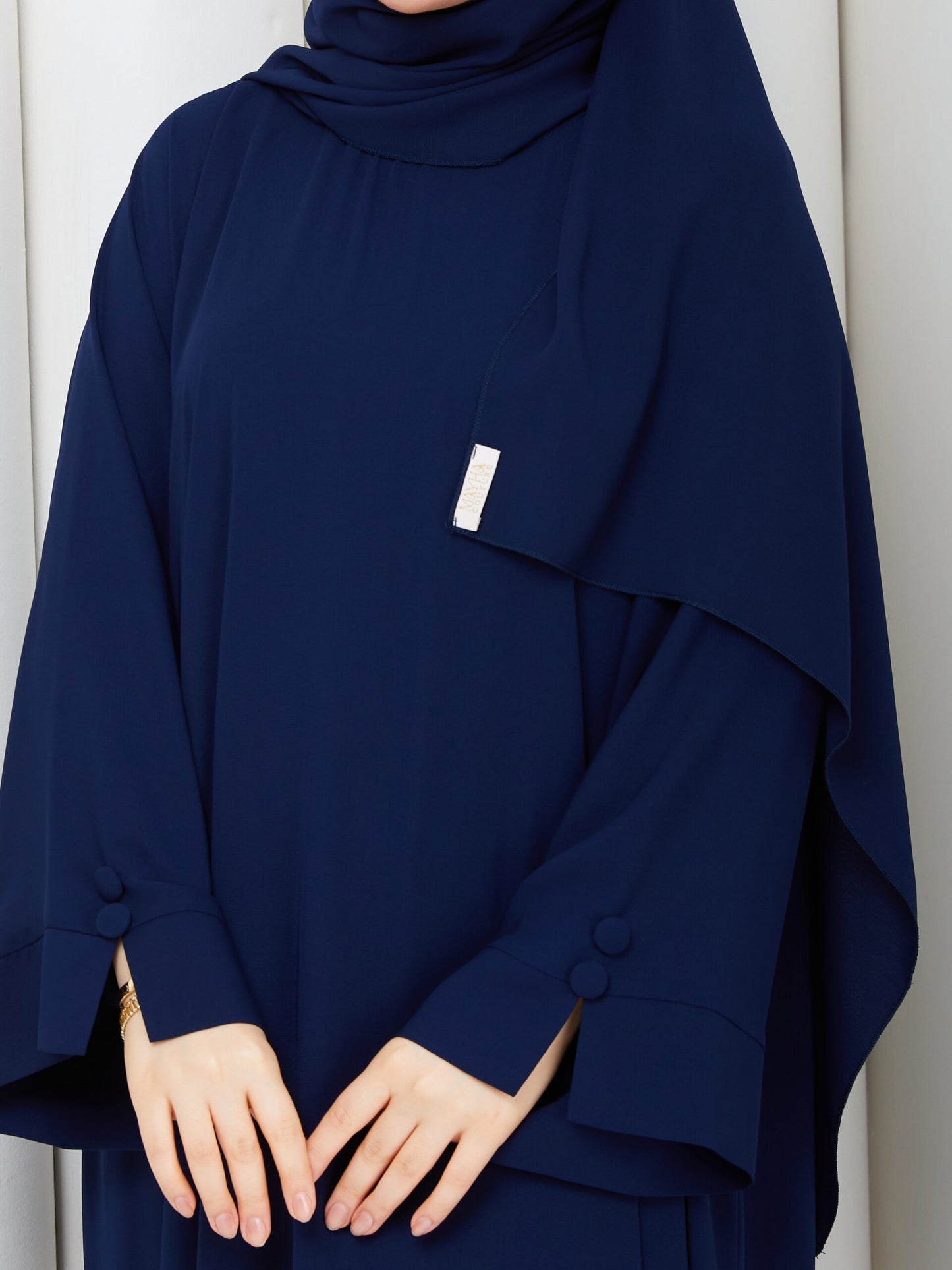 Nil Elbise Lacivert arka görünüm - Mayha Couture elbise