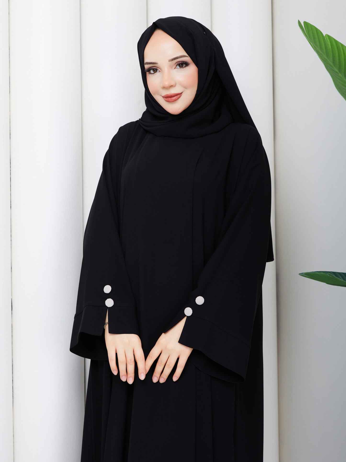 Nil Elbise Siyah ön görünüm - Mayha Couture elbise