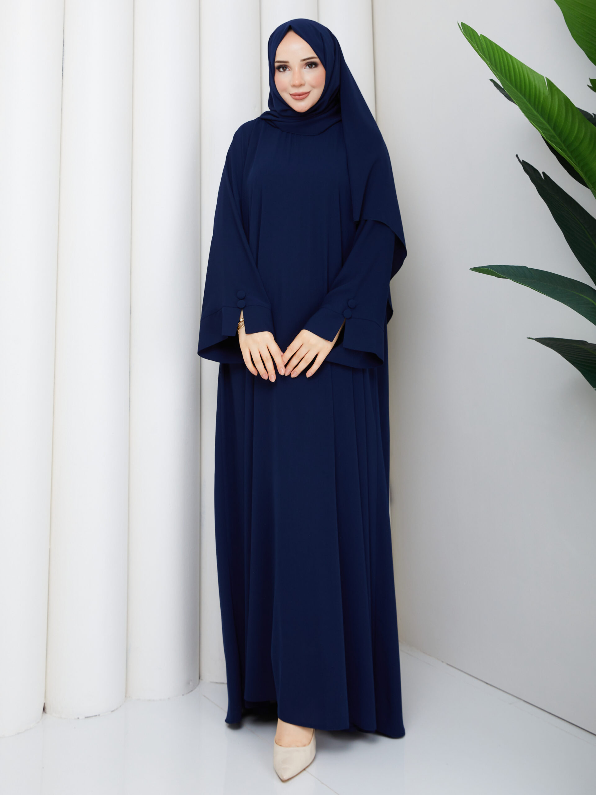 Hürrem Abaya Lacivert✨ görsel 4