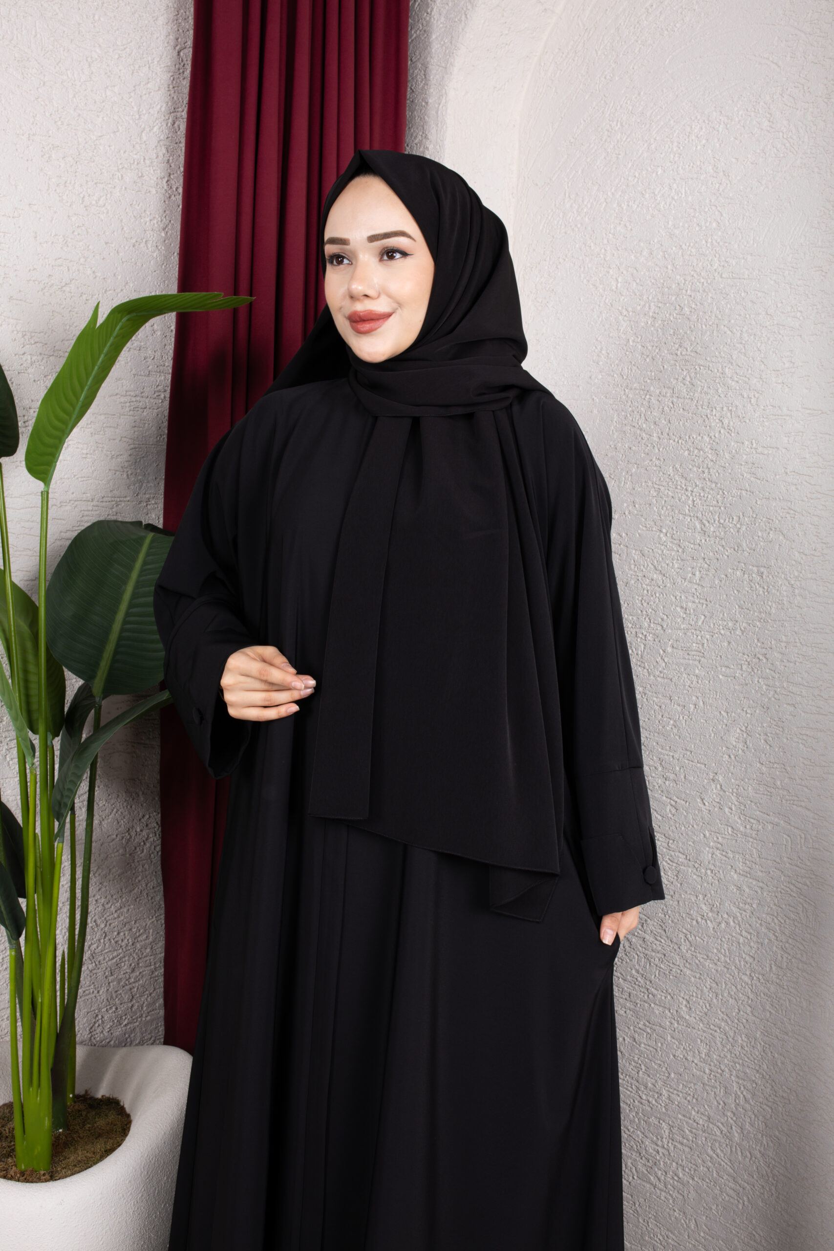 Liva Abaya Siyah ✨ görsel 2