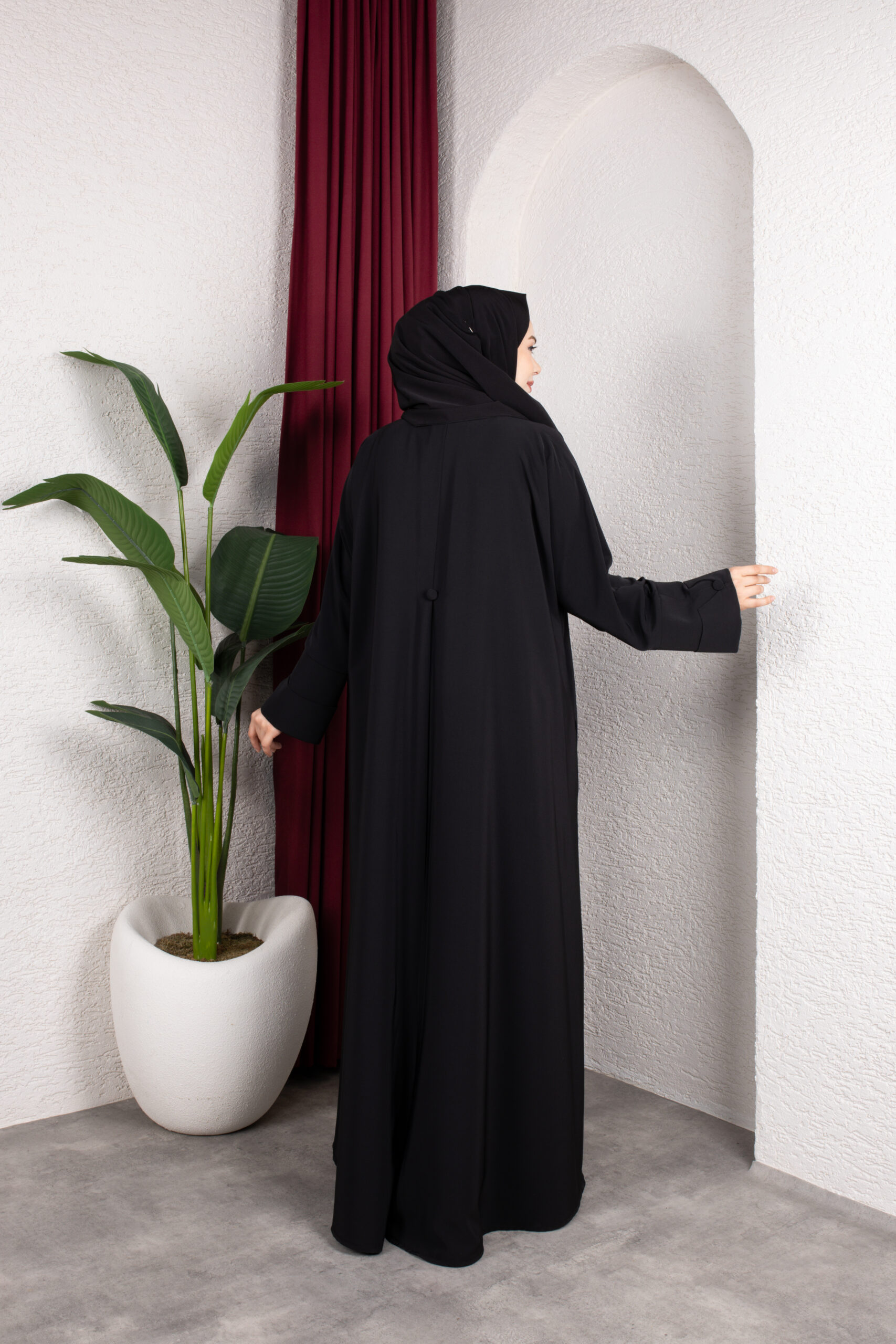 Liva Abaya Siyah ✨ görsel 5