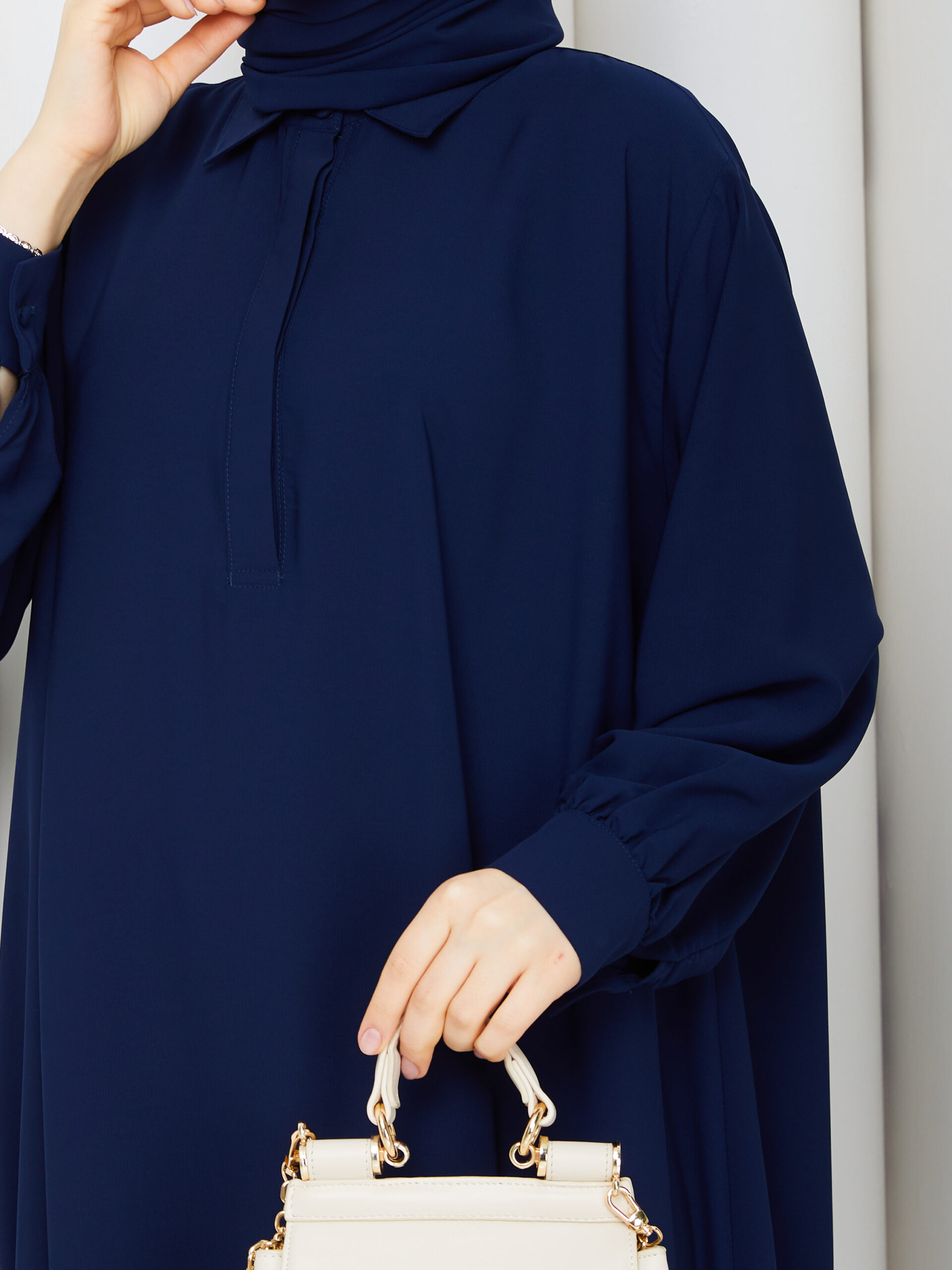 Zümra Abaya Lacivert✨ görsel 3