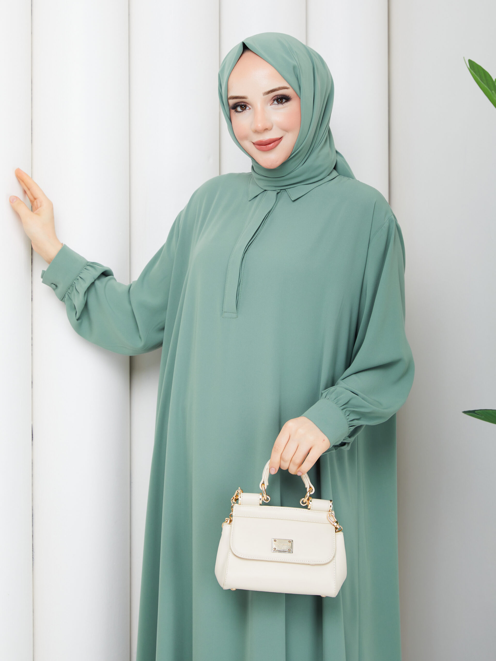 Zümra Abaya Su Yeşili✨ görsel 2